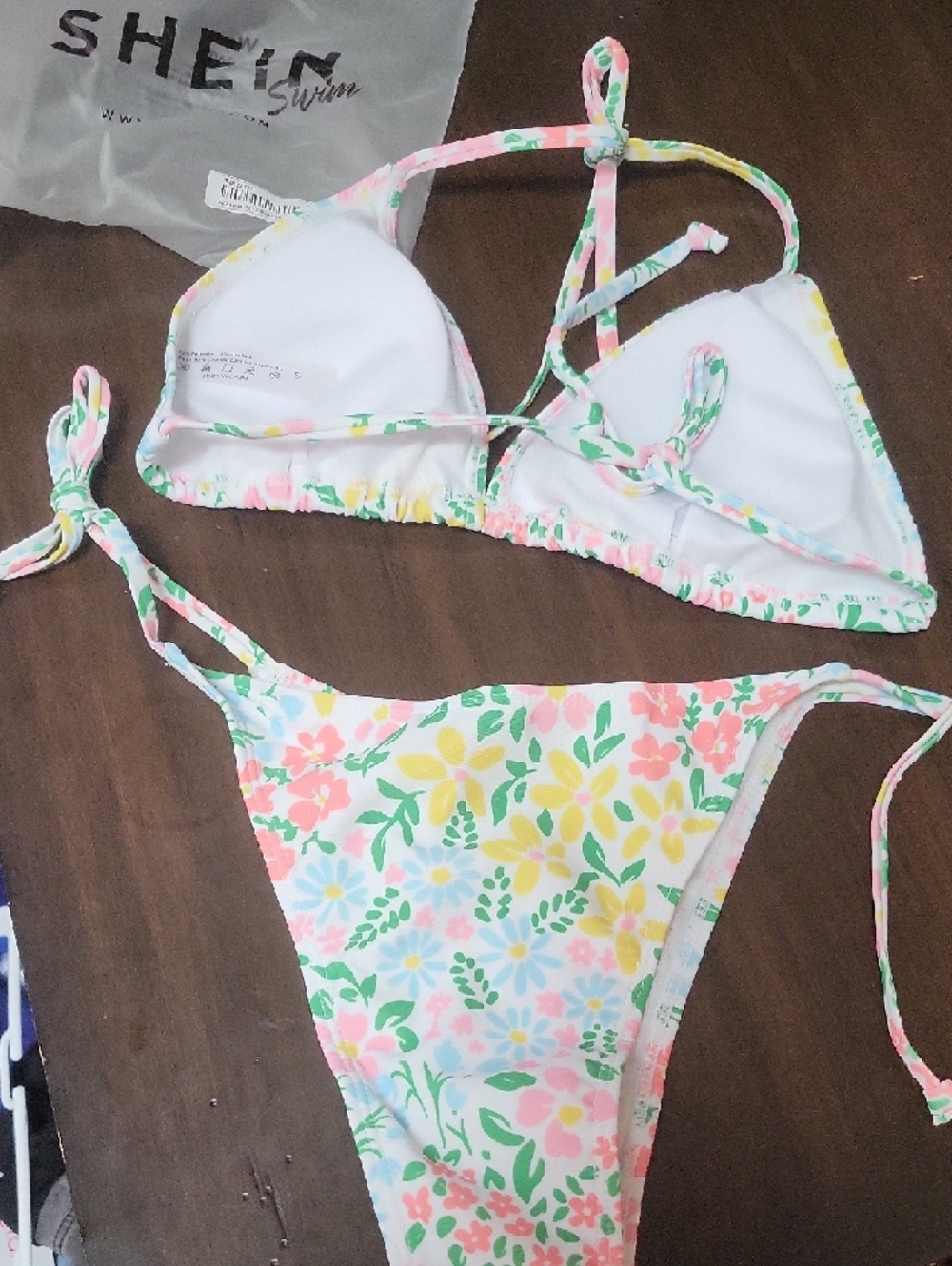 Floral String Bikini - Picture 3 of 4